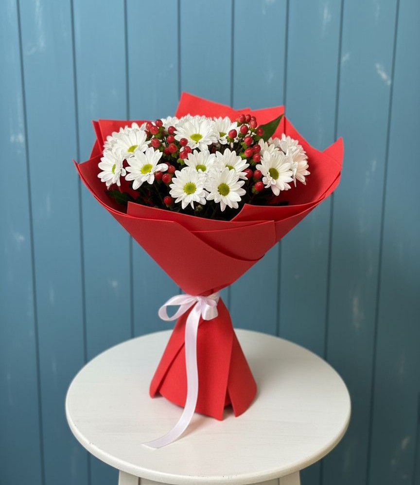 Букет цветов из: Хризантемы в Тумботино