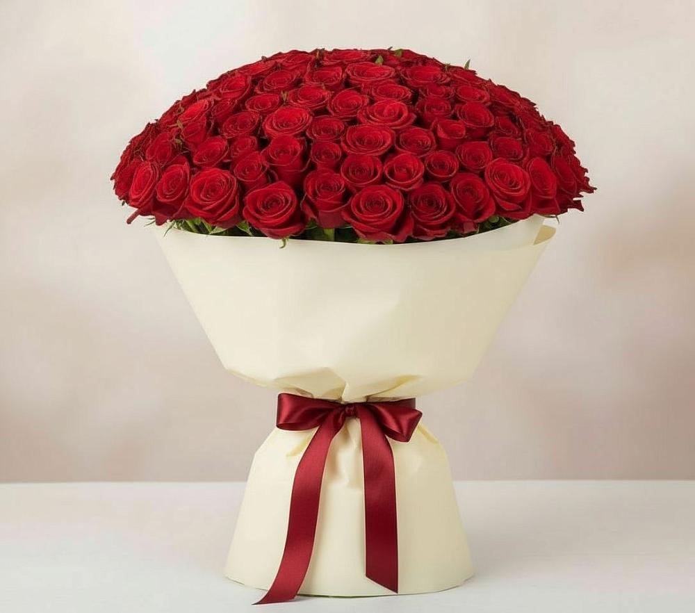 101 Красная роза Милано в Тумботино Букет 101 Красная роза Милано в Тумботино