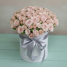 Композиция утонченная красота в Тумботино Цветочная композиция из Розы в шляпной коробке в Тумботино