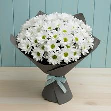Букет белые хризантемы в Тумботино Букет цветов из:  Хризантемы в Тумботино