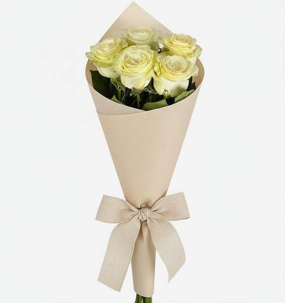 Букет белые крылья в Тумботино Букет цветов из: Розы в Тумботино