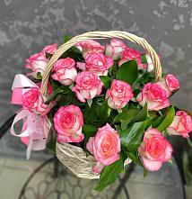 Цветочная композиция из Розы в корзине #REPLACE_PRED# Тумботино