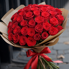 51 Красная роза Эдлесс Лав в Тумботино Букет 51 Красная роза Эдлесс Лав в Тумботино