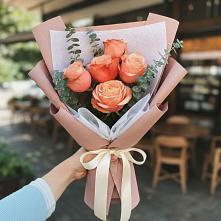 Букет персиковый аромат в Тумботино Букет цветов из:  Розы в Тумботино