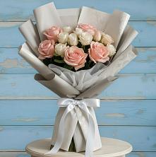 Букет Нежное облако в Тумботино Букет цветов из:  Розы в Тумботино