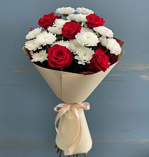 Букет цветов из:  Розы и Хризантемы в Тумботино