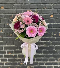 Букет цветов из:  Герберы и Хризантемы в Тумботино