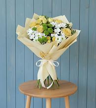 Букет цветов из:  Хризантемы и Розы в Тумботино