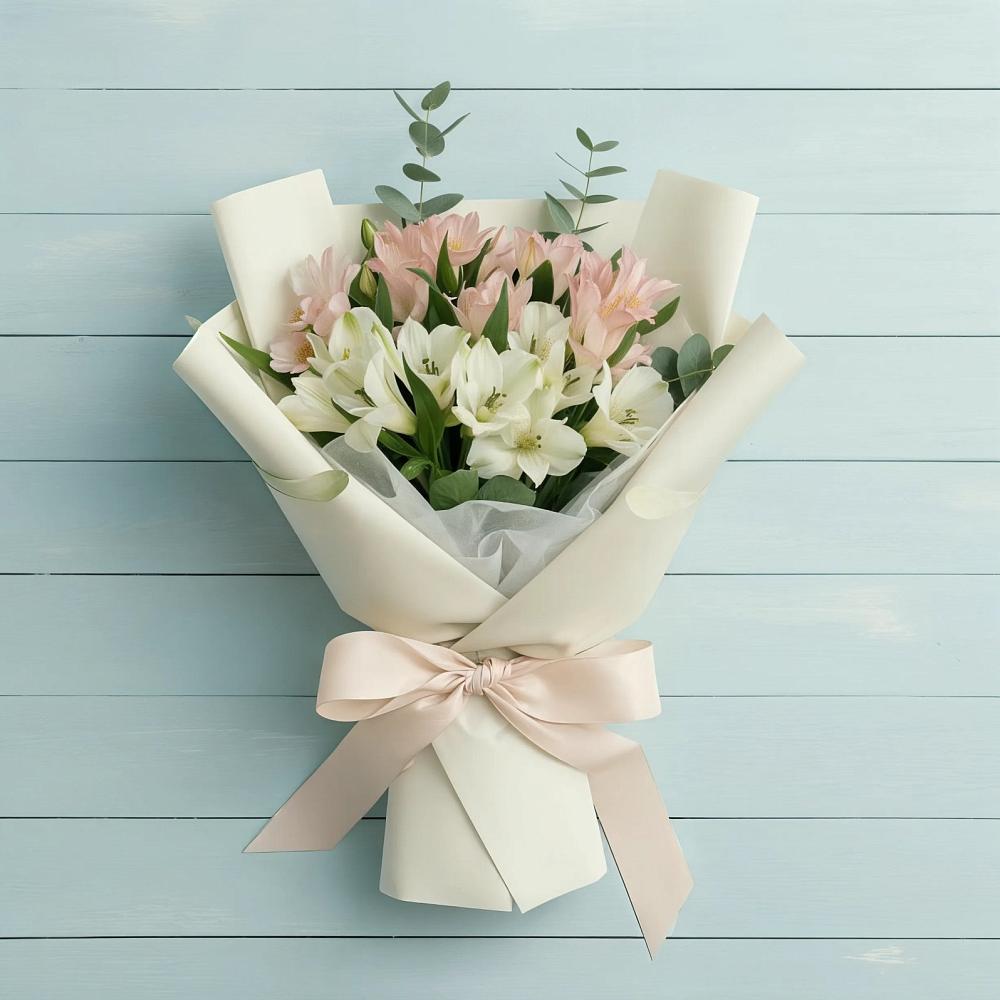 Букет цветов из: Альстромерии в Тумботино