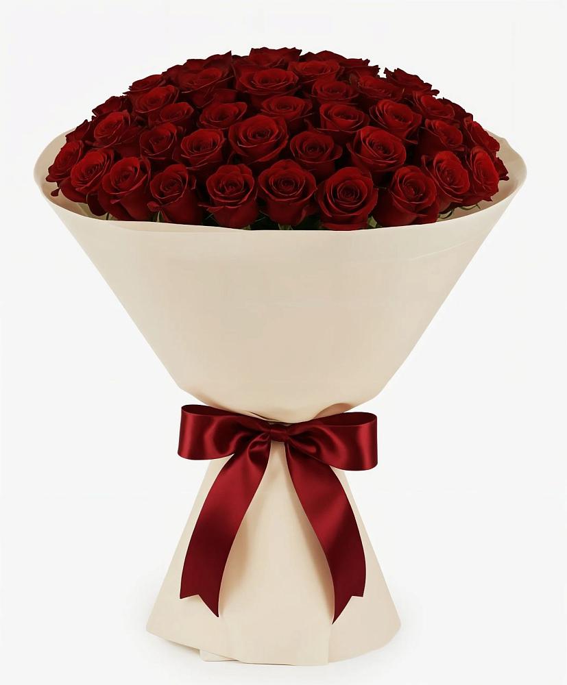 Букет 101 Бордовая роза Блэк Бакарра в Тумботино