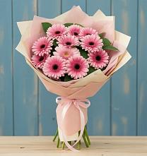 Букет пурпурно-розовый в Тумботино Букет цветов из:  Герберы в Тумботино